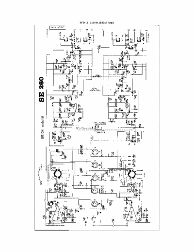 Orion SE-260 Amplifier schematic